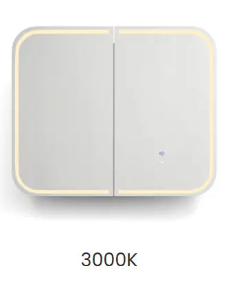 NEWPORT PREMIUM EDITION LED SHAVING CABINET MATTE WHITE 900MM otti