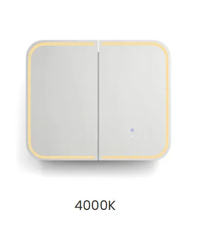 NEWPORT PREMIUM EDITION LED SHAVING CABINET MATTE WHITE 900MM otti