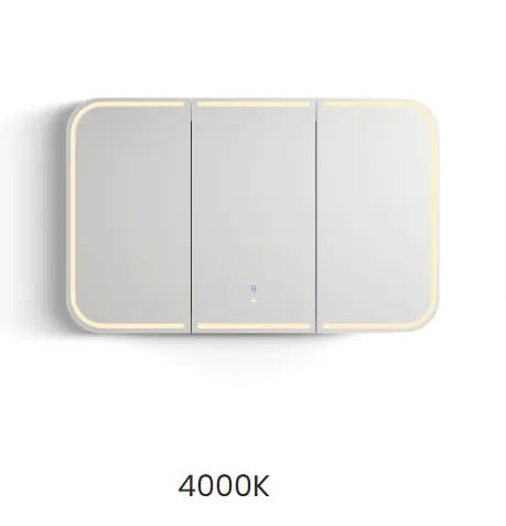 Newport Premium Edition Led Shaving Cabinet Matte White 1200mm otti