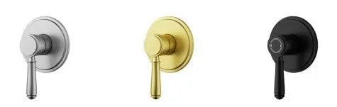 Clasico Wall Mixer Trim Kits Brass/Ceramic Handle Chrome and Colours IKON
