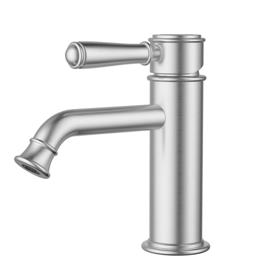 IKON Clasico Basin Mixer Brushed Nickel Brass Handle/Ceramic Handle - FIL Kitchen Bathroom