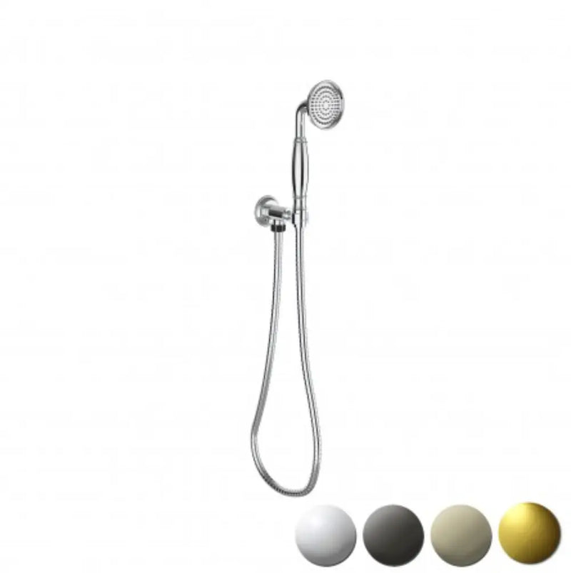 Clasico Hand Shower on Wall Outlet Bracket Chrome FIL Kitchen Bathroom