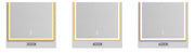 ARCHIE FRAMED LED MIRROR Gold Metal/Matte Black 900x600mm - FIL Kitchen Bathroom