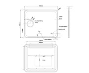 Rectangle Frameless Mirror with Magnifier and Digital Clock 900x750mm/1200x800mm/1500x800mm - FIL Kitchen Bathroom