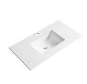 Snow Stone Top With Undermount Basin 600mm/750mm/900mm/1200mm/1500mm - FIL Kitchen Bathroom