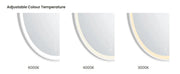 LED Bondi Metal Frame Mirror Brushed Gold/Matte Black/Matte White 800mm - FIL Kitchen Bathroom