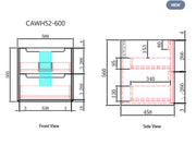 AINSLEY Wall Hung Vanity Natural Oak 600mm/750mm/900mm/1200mm/1500mm - FIL Kitchen Bathroom