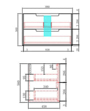 AINSLEY Wall Hung Vanity Natural Oak 600mm/750mm/900mm/1200mm/1500mm - FIL Kitchen Bathroom