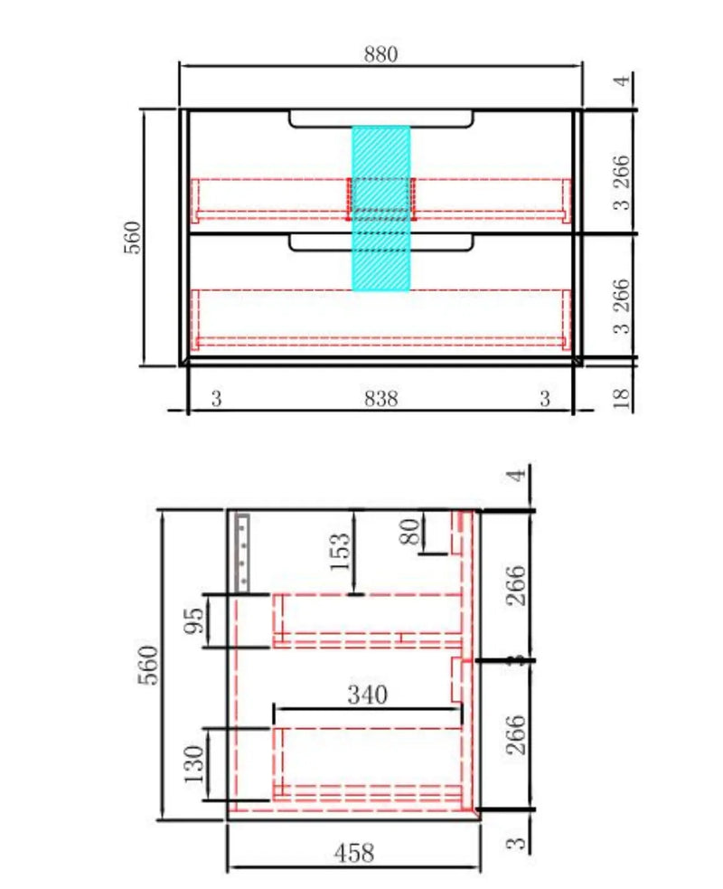 AINSLEY Wall Hung Vanity Natural Oak 600mm/750mm/900mm/1200mm/1500mm - FIL Kitchen Bathroom