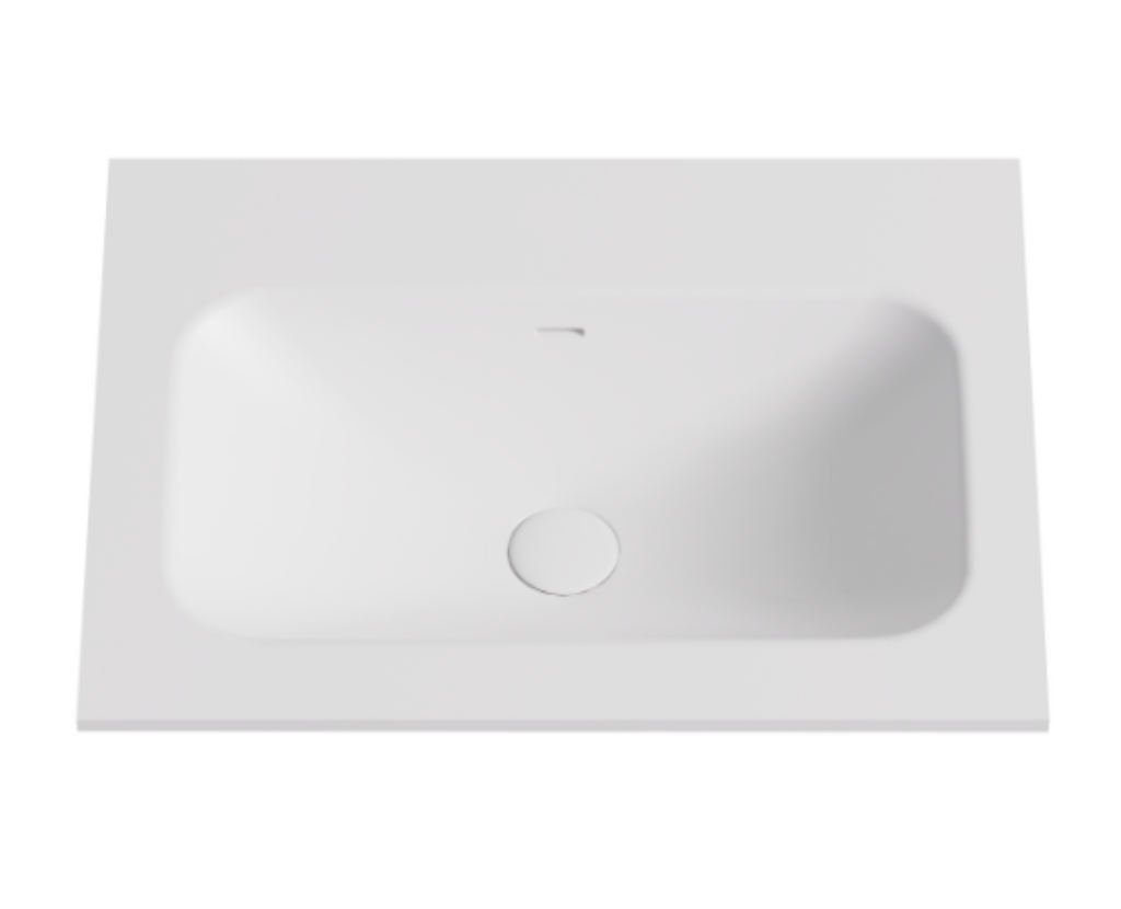 Chiefly Solid Surface Stone Top Matt White 600mm/750mm/900mm/1200mm/1500mm/1800mm