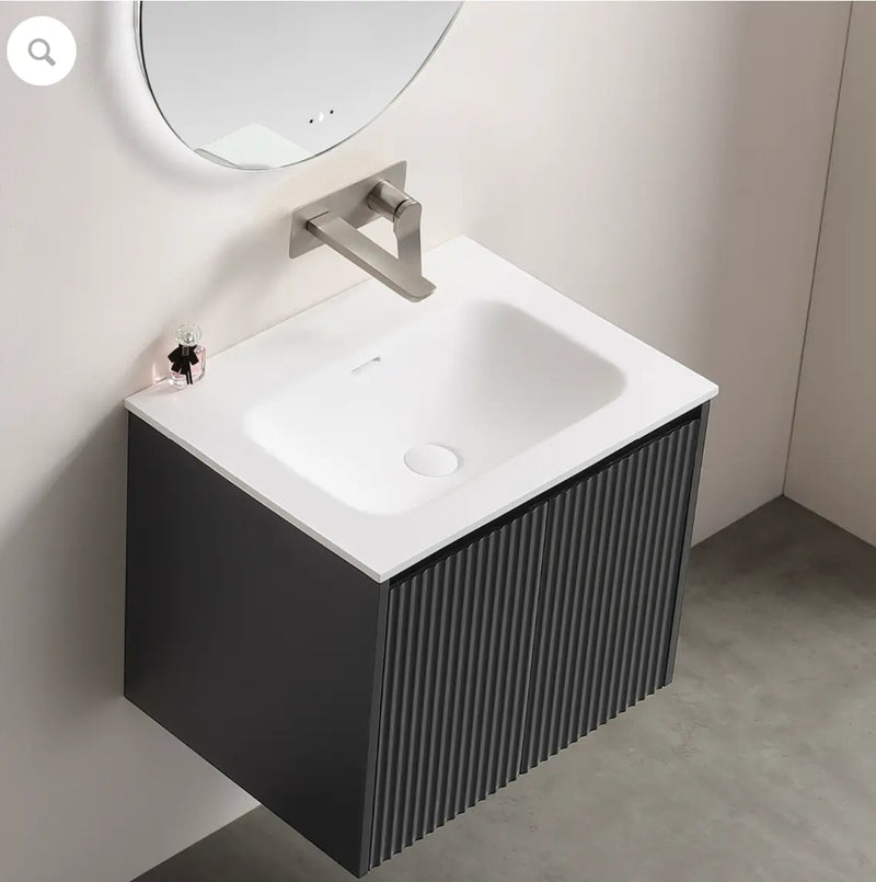 Chiefly Solid Surface Stone Top Matt White 600mm/750mm/900mm/1200mm/1500mm/1800mm - FIL Kitchen Bathroom