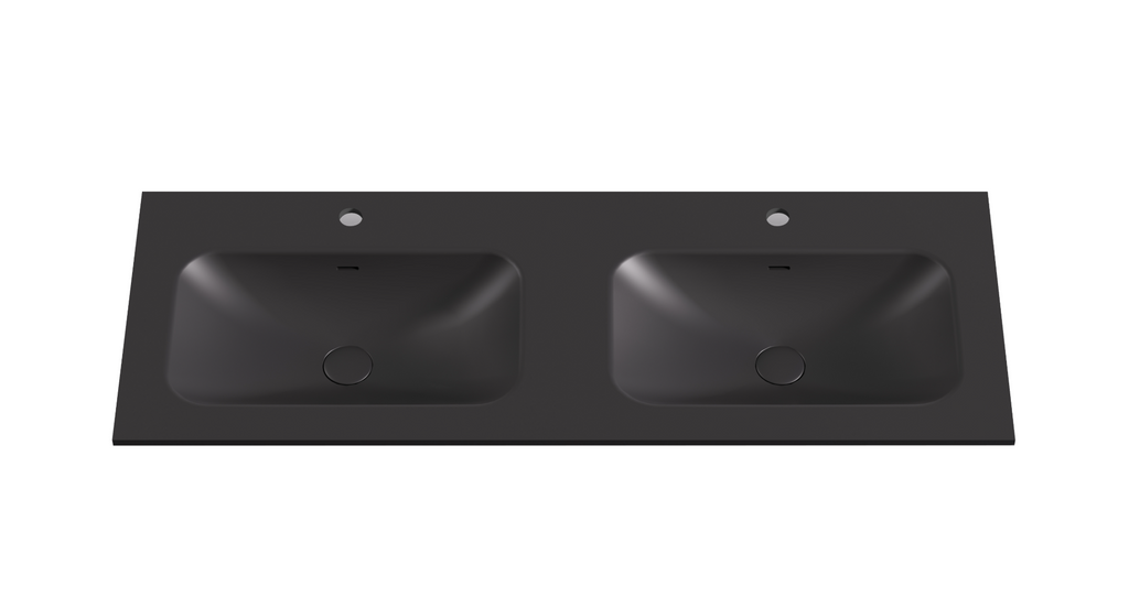 Chiefly Solid Surface Stone Top Matt Black 600mm/750mm/900mm/1200mm/1500mm