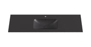 Chiefly Solid Surface Stone Top Matt Black 600mm/750mm/900mm/1200mm/1500mm - FIL Kitchen Bathroom