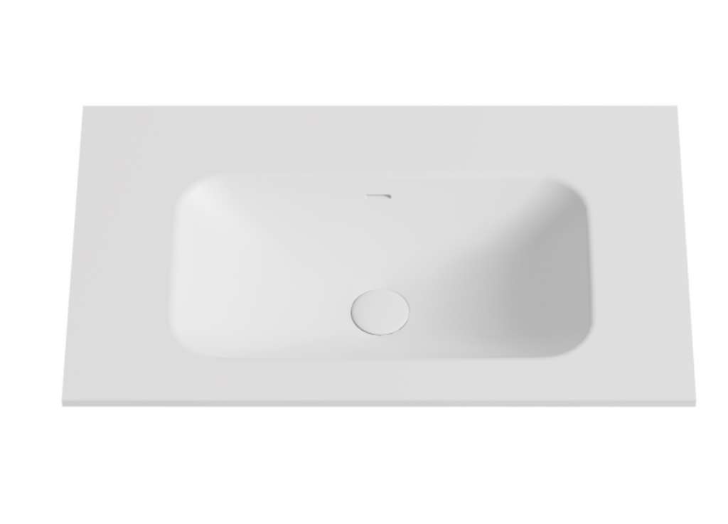 Chiefly Solid Surface Stone Top Matt White 600mm/750mm/900mm/1200mm/1500mm/1800mm