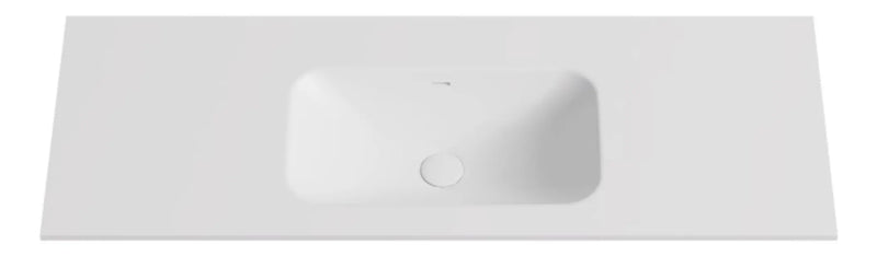 Chiefly Solid Surface Stone Top Matt White 600mm/750mm/900mm/1200mm/1500mm/1800mm - FIL Kitchen Bathroom