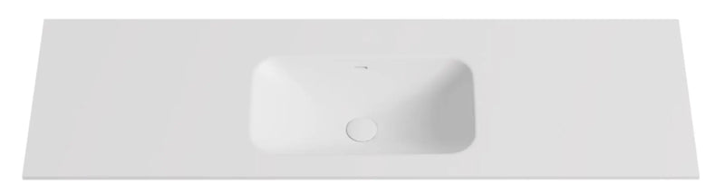 Chiefly Solid Surface Stone Top Matt White 600mm/750mm/900mm/1200mm/1500mm/1800mm - FIL Kitchen Bathroom