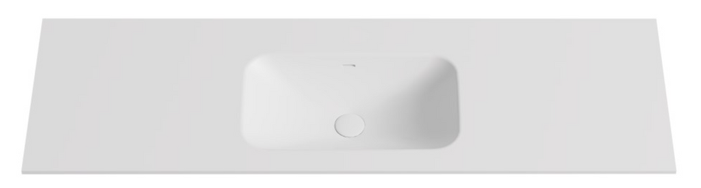Chiefly Solid Surface Stone Top Matt White 600mm/750mm/900mm/1200mm/1500mm/1800mm