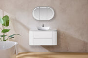 Devito Modern Wall Hung Vanity PVC Cabinet Matte White 750mm/900mm/1200mm/1500mm - FIL Kitchen Bathroom