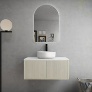 Bellevue Ensuite Slim Wall Hung Vanity Prime Oak 900X386X380mm/1200X386X380mm - FIL Kitchen Bathroom