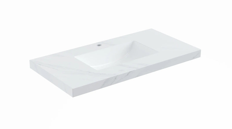 Diamond Undermount Vanity Top 50mm Thick 600mm/750mm/900mm/1200mm/1500mm - FIL Kitchen Bathroom