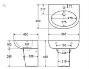Care Wash Basin 300*240*360 mm - FIL Kitchen Bathroom