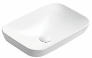 Rectangle Matte White/Matte Black Inset Ceramic Basin 515*340*155mm - FIL Kitchen Bathroom