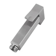 Square Toilet Bidet Spray Kit with 1.2m Stainless steel Hose Chrome and Colours FIL Kitchen Bathroom