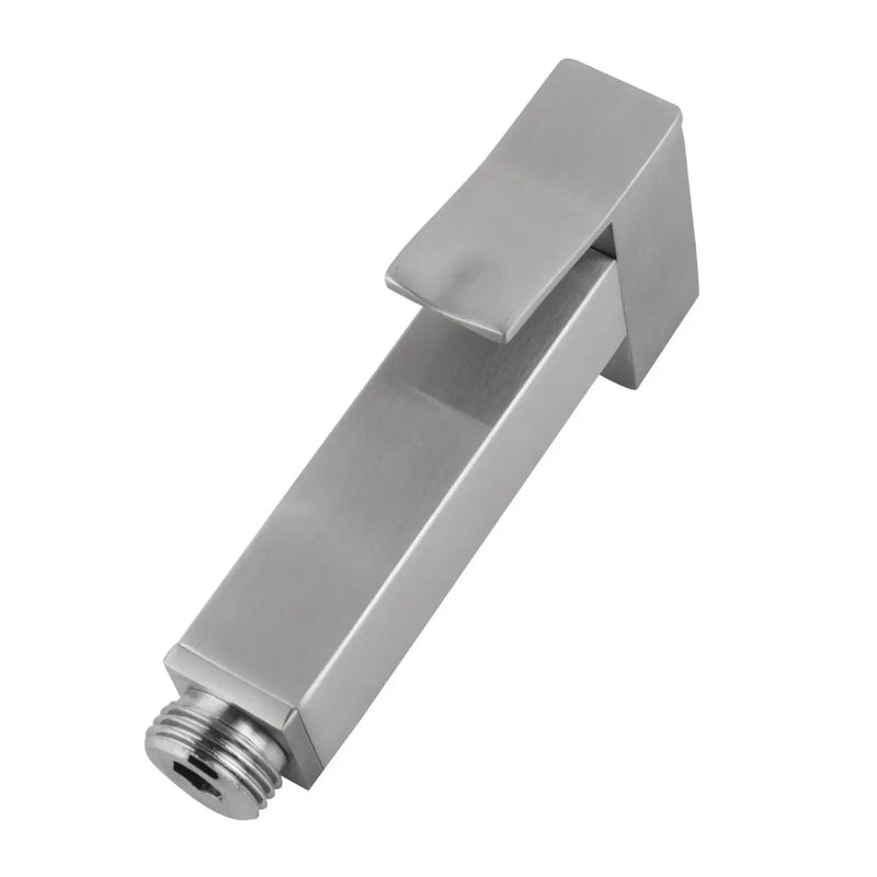 Square Toilet Bidet Spray Kit with 1.2m Stainless steel Hose Chrome and Colours FIL Kitchen Bathroom