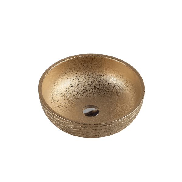 Trier 67 Art Gold Above Counter Round Basin 410X410X140mm