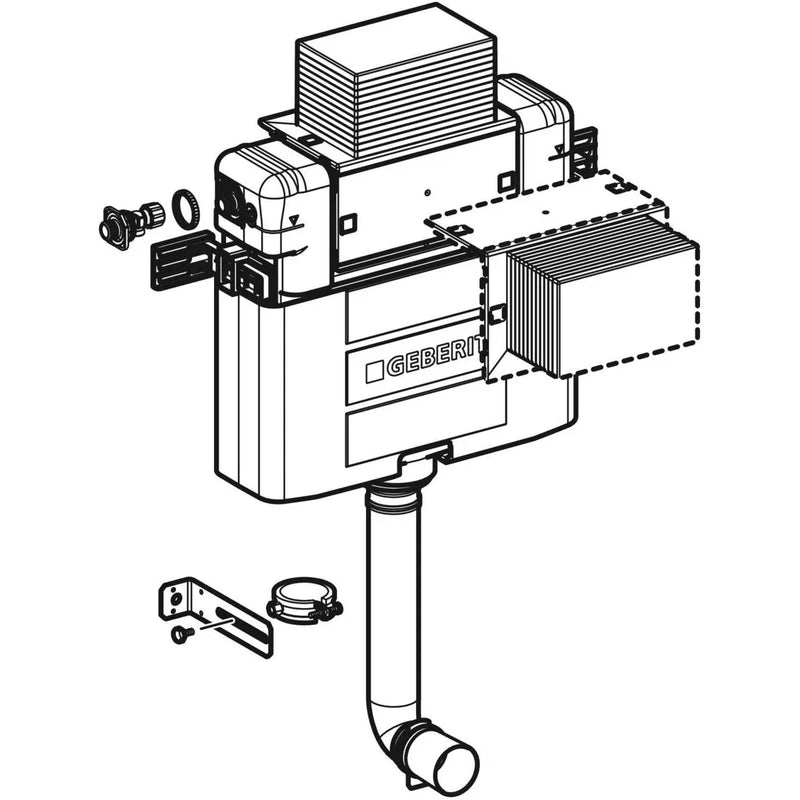 Geberit Alpha 12cm In-wall Cistern – 109cm Installation Height mercioaustralia