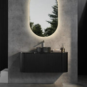 Avalon Wall Hung Vanity Single Bowl Matt Black 600mm/750mm/900mm/1200mm - FIL Kitchen Bathroom