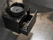 WALL HUNG VANITY PVC MATTE BLACK 600MM/750MM/900MM/1200MM/1500mm CETO