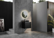 WALL HUNG VANITY PVC MATTE BLACK 600MM/750MM/900MM/1200MM/1500mm CETO
