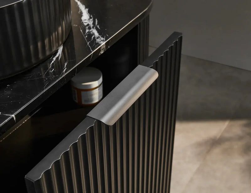 Avalon Wall Hung Vanity Single Bowl Matt Black 600mm/750mm/900mm/1200mm - FIL Kitchen Bathroom