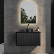WALL HUNG VANITY PVC MATTE BLACK 600MM/750MM/900MM/1200MM/1500mm CETO
