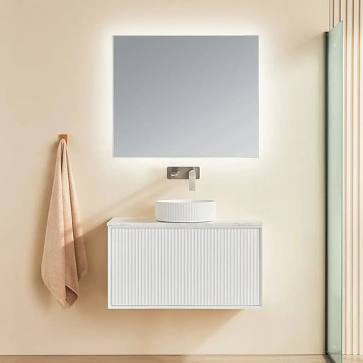 WALL HUNG PVC VANITY MATTE WHITE 600MM/750MM/900MM CETO