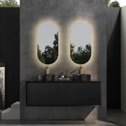 WALL HUNG VANITY PVC MATTE BLACK 1200MM/1500MM (SINGLE BOWL/DOUBLE BOWL)) CETO