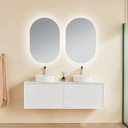 WALL HUNG VANITY PVC MATTE WHITE 1200MM/1500MM(Single/Double Bowl) CETO