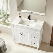 Harrington Free-Standing PVC Vanity Matte White POSEIDON