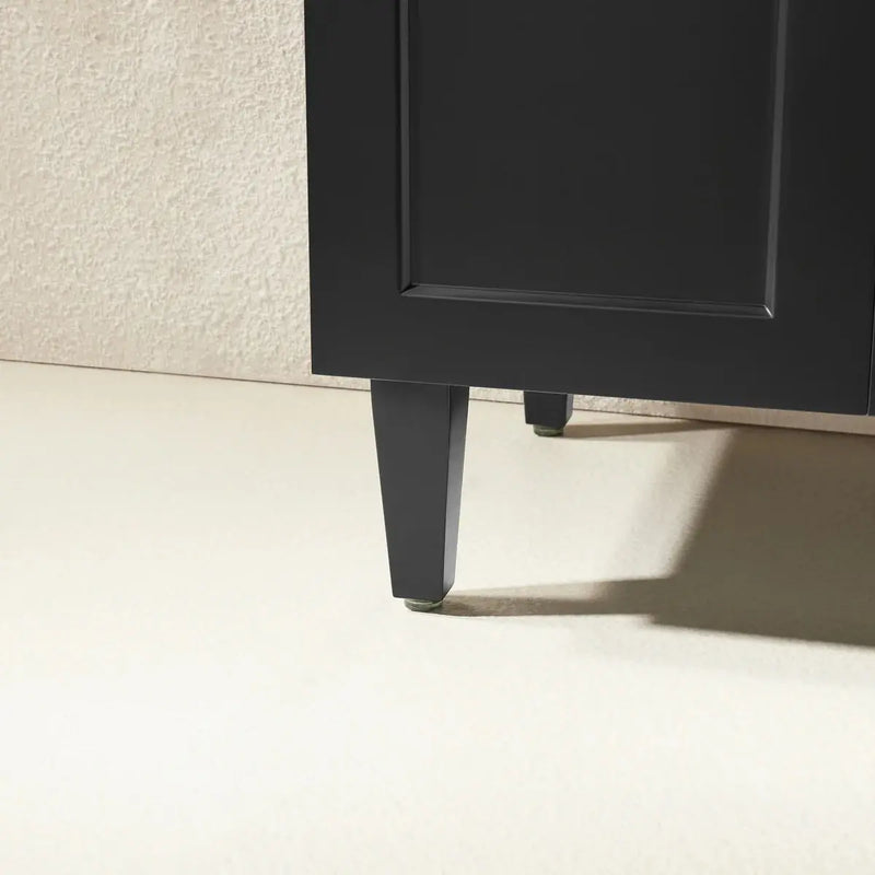 Harrington Floor Standing Vanity PVC Matte Black 600mm/750mm/900mm CETO