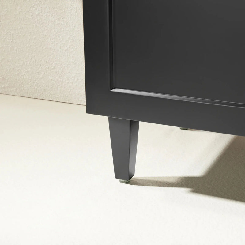 Harrington Floor Standing Vanity PVC Matte Black 1200mm/1500mm(Single/Double Bowl) - FIL Kitchen Bathroom