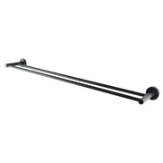 LUCID PIN Round Double Towel Rack Rail 800mm Chrome and Colours FIL Kitchen Bathroom