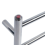 Round  Electric Heated Towel Rack 4 Bars Chrome and Colours FIL Kitchen Bathroom