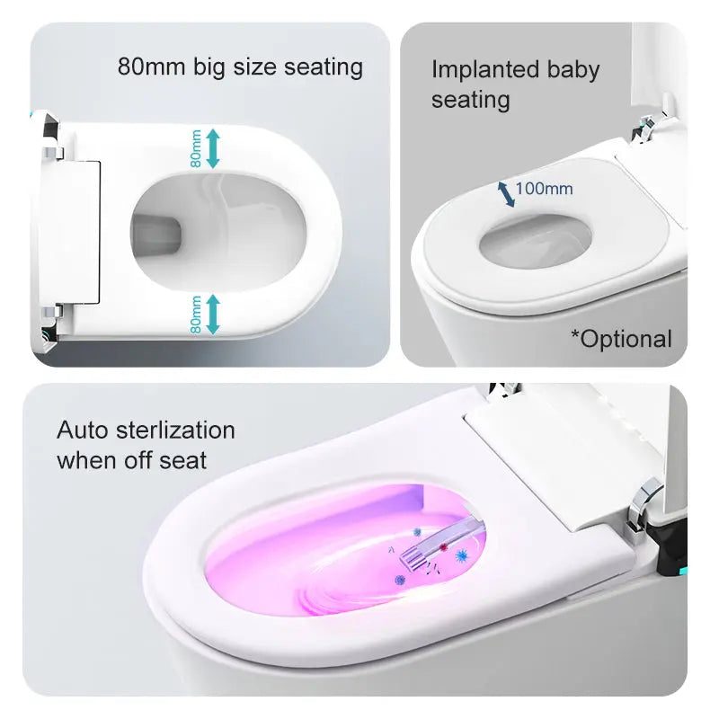 Evo Smart Wall Faced Smart Toilet Wall Faced Pan With Smart Seat LK-EVSMTU1
