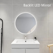 POSEIDON ROUND BACKLIT LED MIRROR 3 COLOUR LIGHTS 700X700MM - FIL Kitchen Bathroom