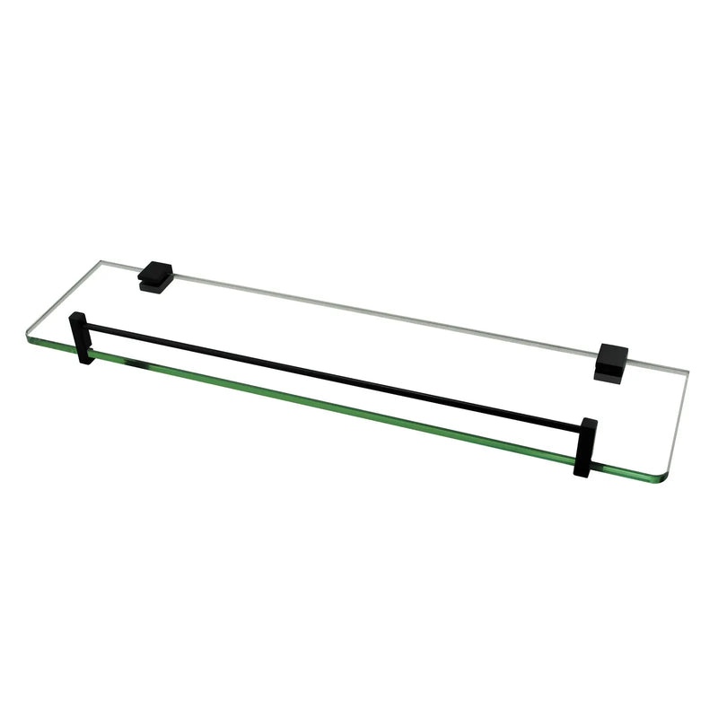 BLAZE Chrome/Black Glass Shelf Holder 500mm FIL Kitchen Bathroom