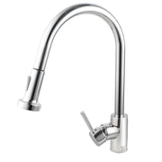 Round Chrome Pull Out Spray Kitchen Sink Mixer Tap FIL Kitchen Bathroom