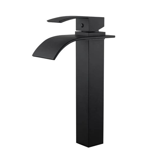 CASCADE Black Waterfall Tall Basin Mixer FIL Kitchen Bathroom