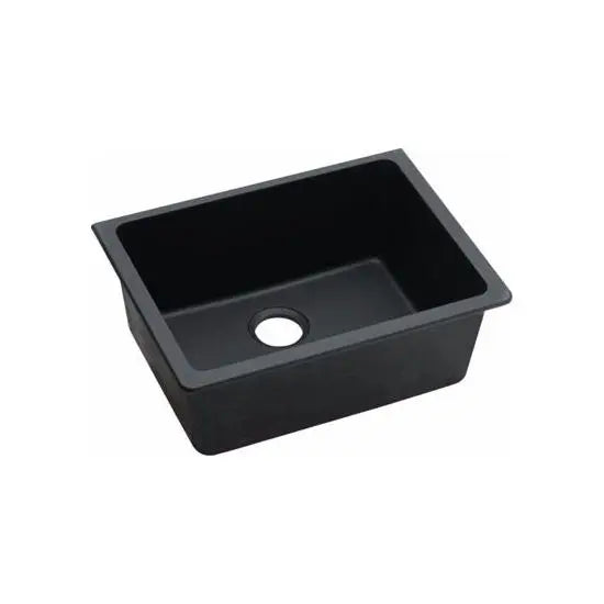 Black Granite Quartz Stone Undermount Kitchen Sink Single Bowl 635*470*241mm FIL Kitchen Bathroom