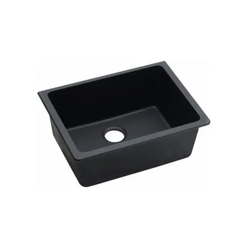 Black Granite Quartz Stone Undermount Kitchen Sink Single Bowl 635*470*241mm FIL Kitchen Bathroom